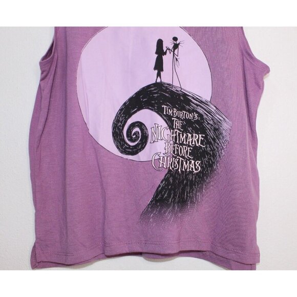 Dinsey Nightmare Before Christmas Sleep 2 Piece Set Women's S Purple Black NWT - Picture 3 of 12